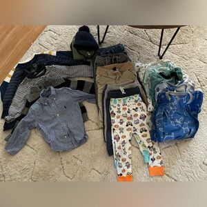 Bundle 18 items toddler long sleeve shirt long pants